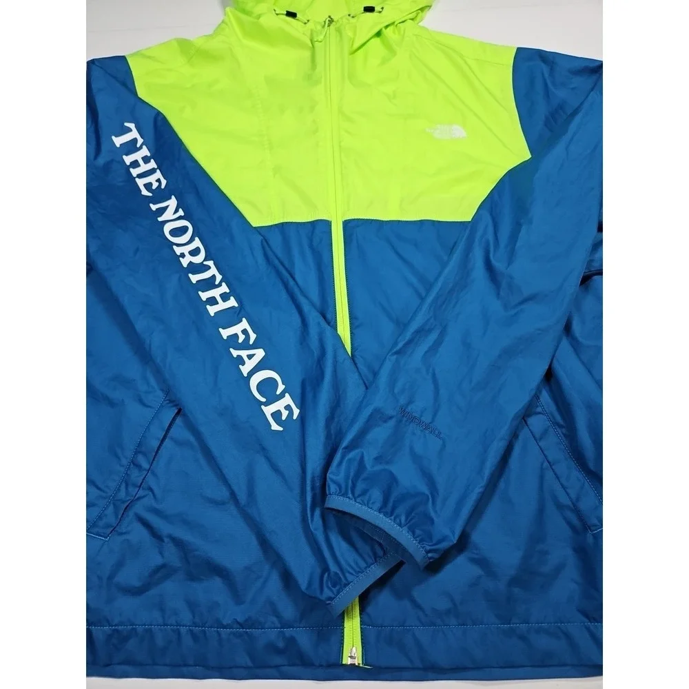 The North‎ Face Mens Cyclone Lightweight Green Blue Jacket Size Medium